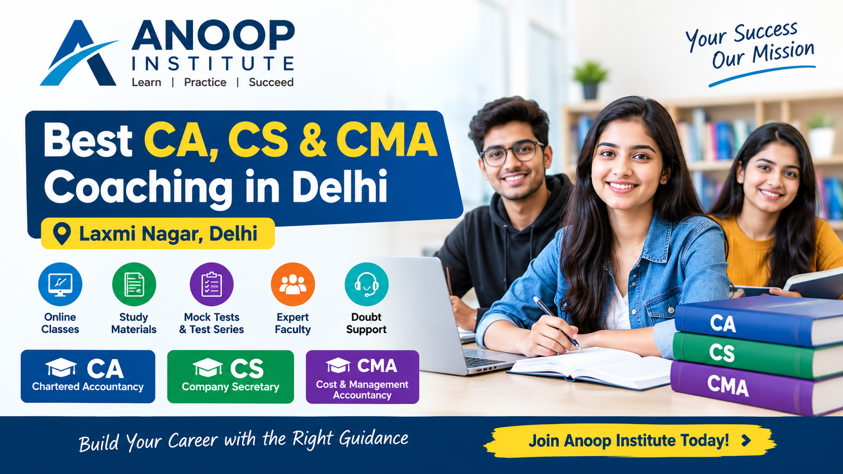 Anoop Institute: Best CA, CS & CMA Coaching in Delhi