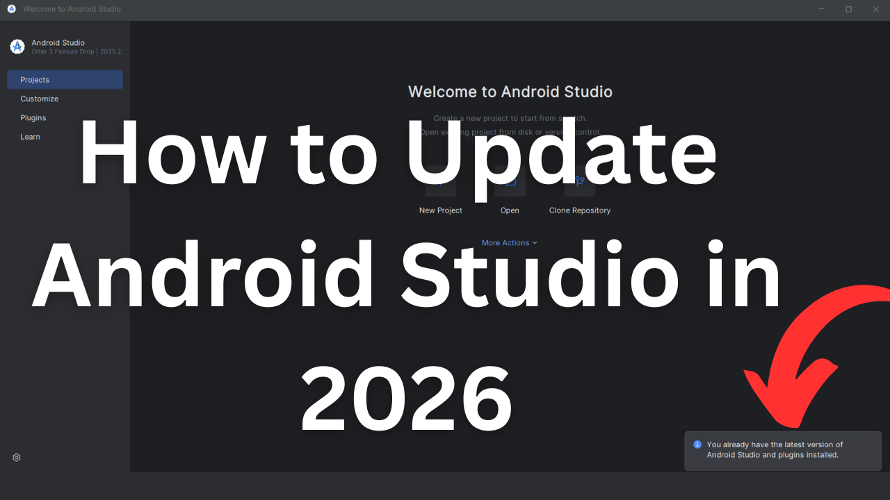 How to update android studio