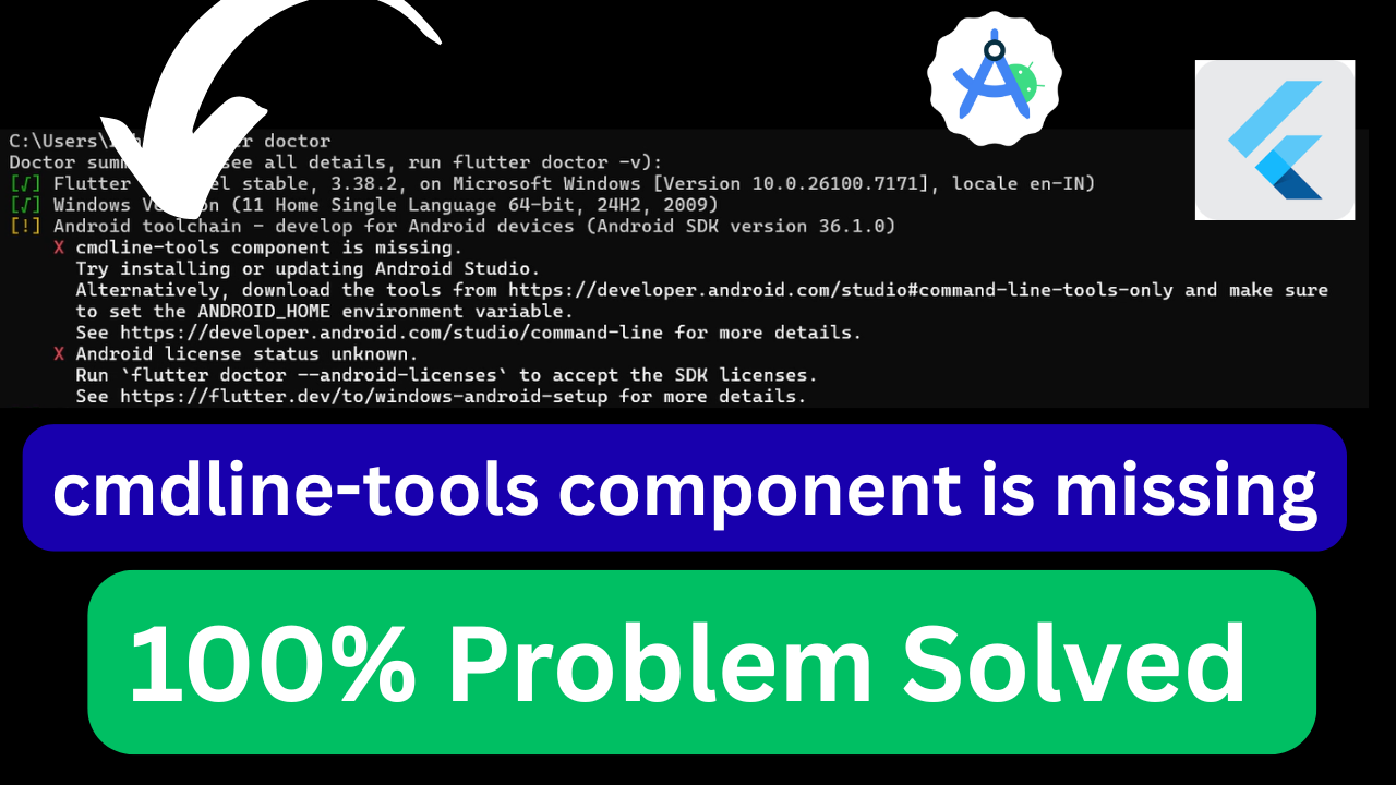 How to solved cmdline-tools component is missing