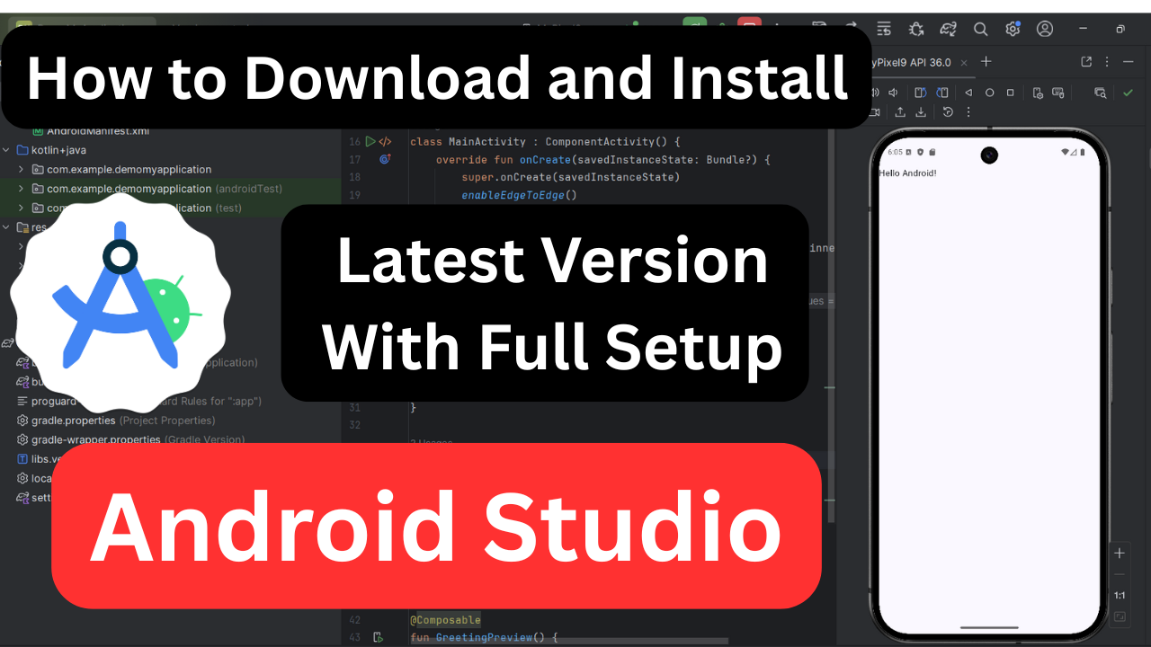 How to download and install latest version of Android Studio With Full Setup